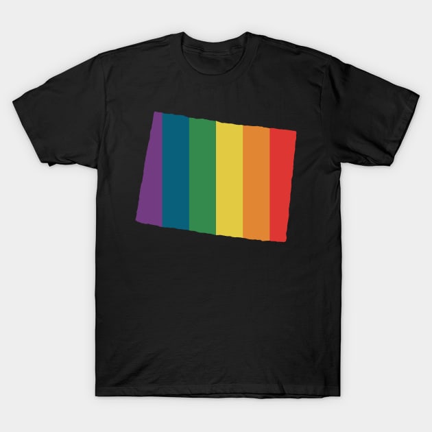 Colorado State Rainbow T-Shirt by n23tees